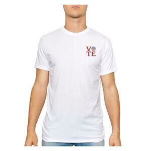 KID DANGEROUS Mens White Lightweight, Graphic Classic Fit T-Shirt S